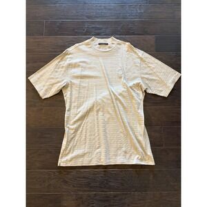 Vintage Tiger Woods Collection Shirt Mens XL Gray Striped Tee